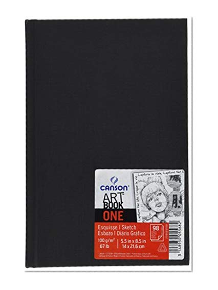 Canson Art Book One Carnet avec tranchefile Papier à dessin 98 feuilles 100g/m2 14 x 21,6 cm Blanc