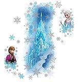RoomMates RMK2739GM Disney Frozen Ice Palace with Elsa and Anna Peel and Stick Giant Wall Decals
