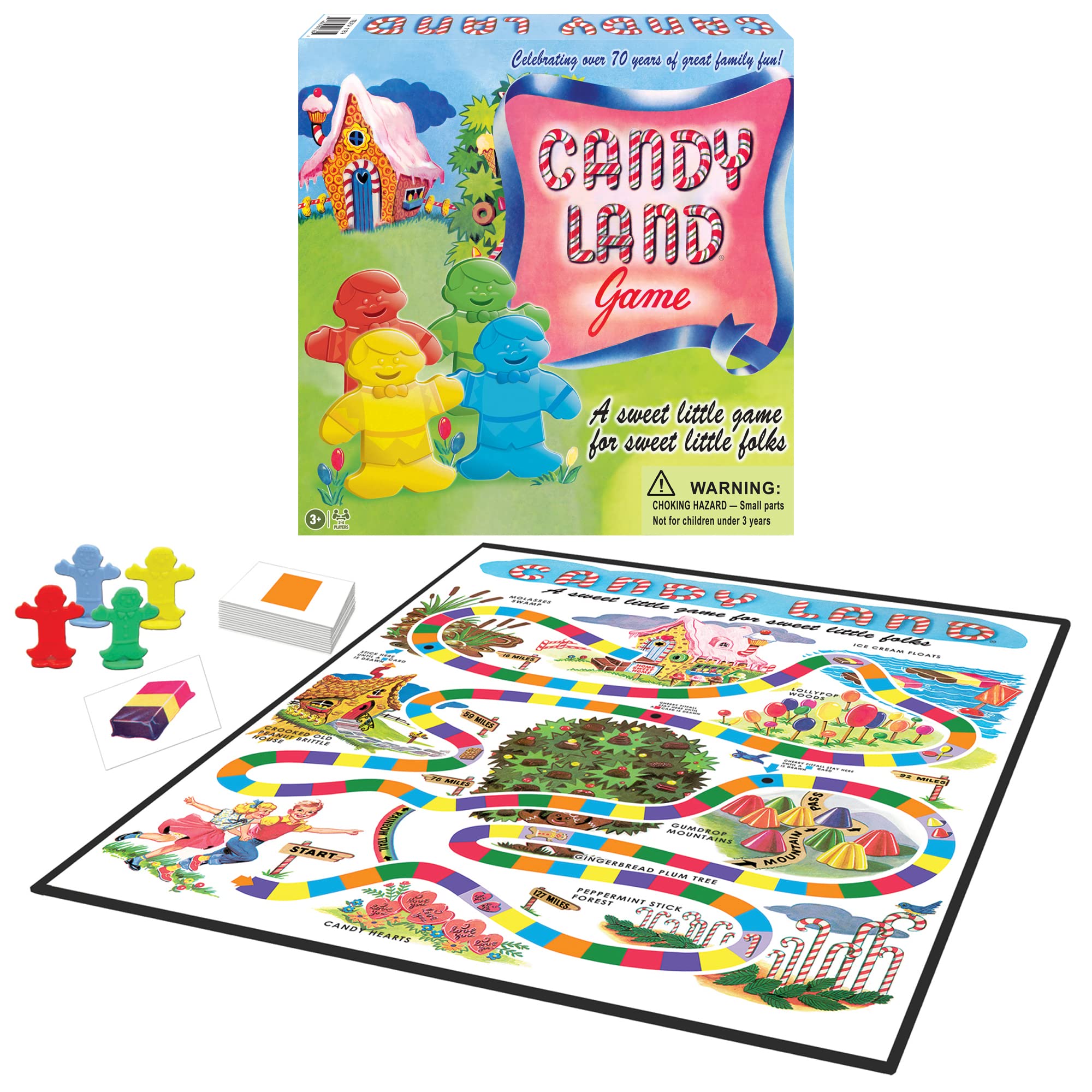 Book Cover Winning Moves Games Candy Land 65th Anniversary Game, Multicolor (1189) 4 players