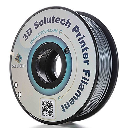 3D Solutech Silver Metal 3D Printer PLA Filament 1.75MM Filament, Dimensional Accuracy +/- 0.03 mm, 2.2 LBS (1.0KG) - PLA175TCMS
