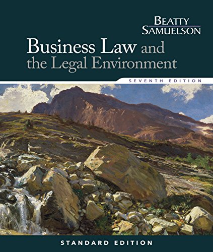 Business Law and the Legal Environment, Standard Edition (Business Law and the Legal Enivorment)