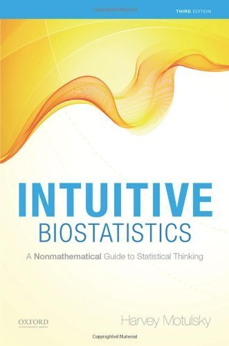 Intuitive Biostatistics: A Nonmathematical Guide to Statistical Thinking, 3rd edition by Motulsky, Harvey (2013) Paperback