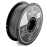 HATCHBOX 1.75mm Silver PLA 3D Printer Filament, 1 KG Spool, Dimensional Accuracy +/- 0.03 mm, 3D Printing Filament