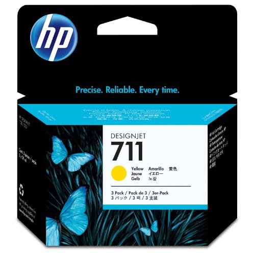 HP 711 3-pack 29-ml Yellow Designjet Ink Cartridge (CZ136A) for HP DesignJet T120 24-in Printer HP DesignJet T520 24-in Printer HP DesignJet T520 36-in PrinterHP DesignJet printheads help you respond quickly by providing quality speed and easy h