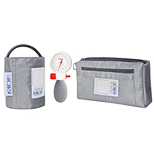 MDFÂ® AiriusÂ® Palm Aneroid Sphygmomanometer - Professional Blood Pressure Monitor with Adult Sized Cuff Included -Free-Parts-for-Life & Lifetime Warranty - Grey (MDF848AR-12)