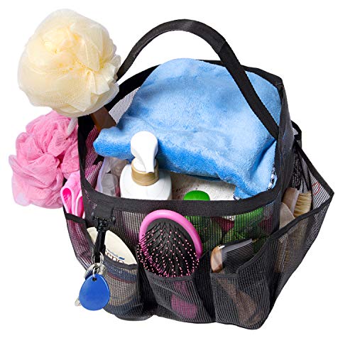 Book Cover Attmu Mesh Shower Caddy Basket for College Dorm Room Essentials, Hanging Portable Tote Bag Toiletry for Bathroom Accessories