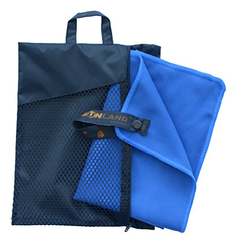 SUNLAND Microfiber Sports Towel Ultra Compact Absorbent Fast Drying Travel Towels 20Inchx40Inch Dark Blue