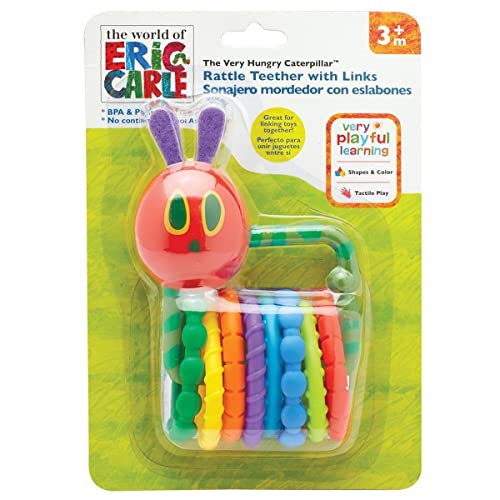 Book Cover World of Eric Carle, The Very Hungry Caterpillar Rattle Teether with Links