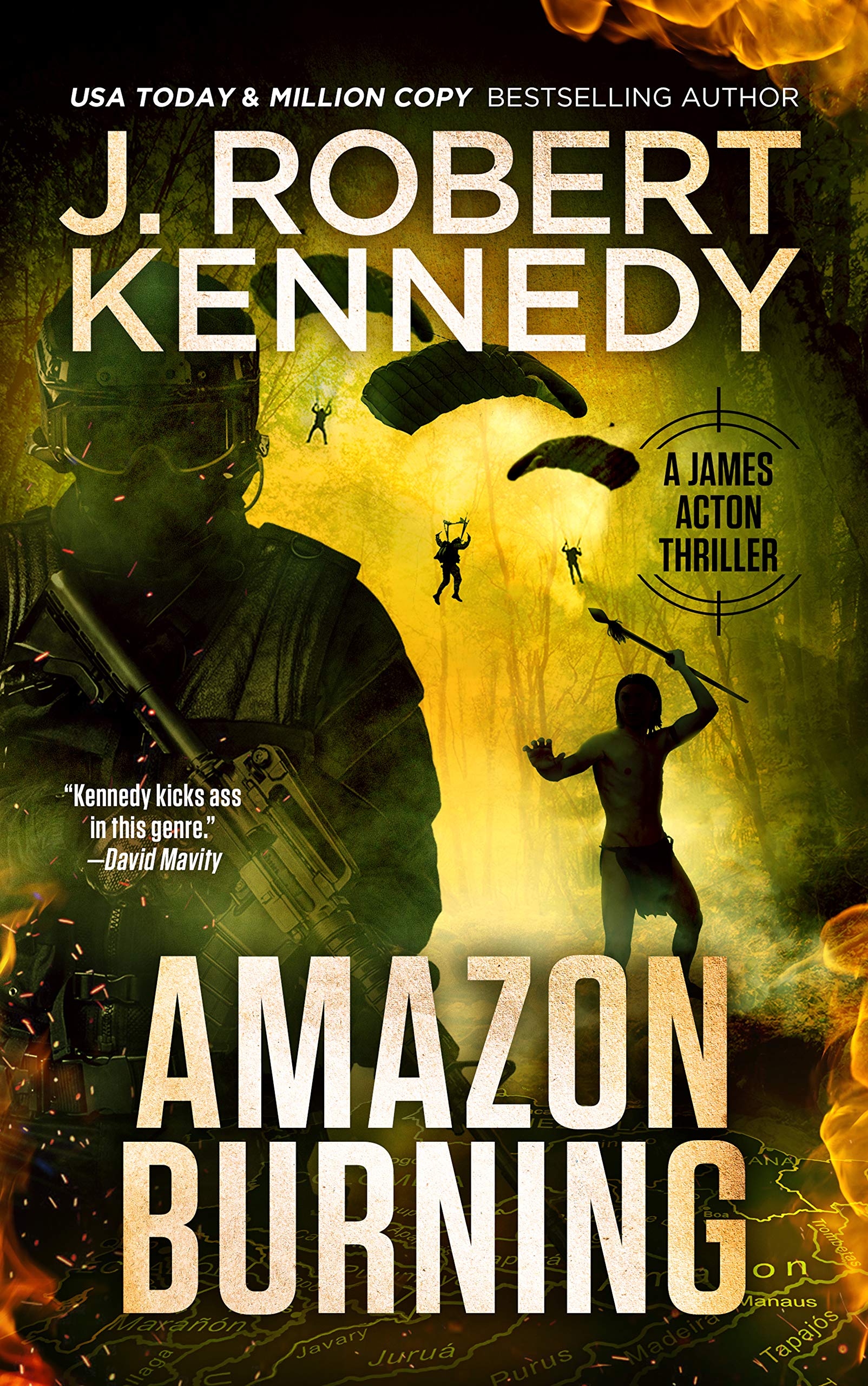 Book Cover Amazon Burning (A James Acton Thriller, #10) (James Acton Thrillers)