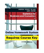 Aplia for Anderson/Sweeney/Williams/Camm/Cochran's Statistics for Business & Economics, 12th Edition