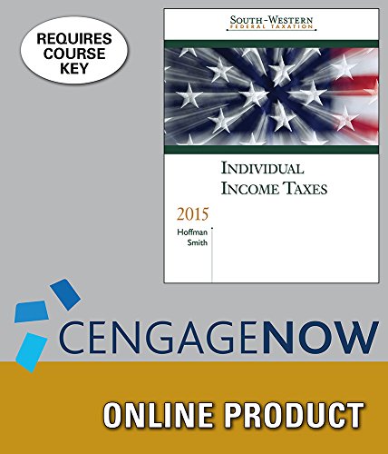 CengageNOW for Hoffman/Smith's South-Western Federal Taxation 2015: Individual Income Taxes, 38th Edition