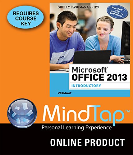 MindTap Computing for Vermaat's Microsoft Office 2013: Introductory, 1st Edition