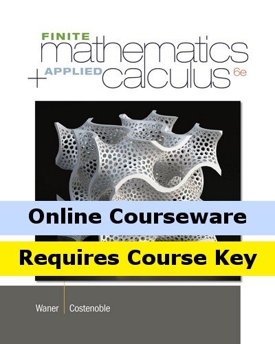 MindTap Mathematics for Waner/Costenoble's Finite Math and Applied Calculus, 6th Edition