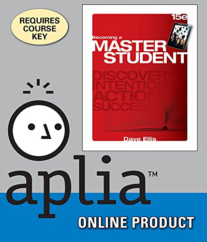 Aplia for Ellis' Becoming a Master Student, 15th Edition