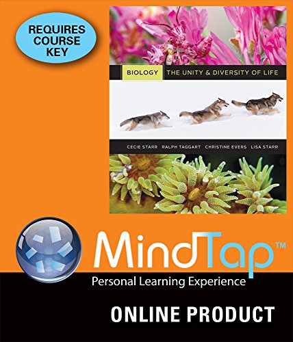 MindTap Biology for Starr/Taggart/Evers/Starr's Biology: The Unity and Diversity of Life, 13th Edition