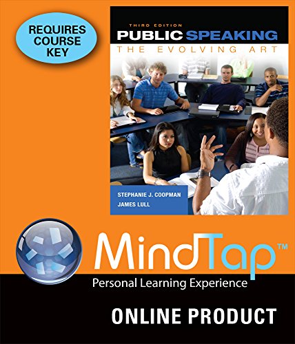 MindTap Speech for Coopman's Public Speaking: The Evolving Art, 3rd Edition