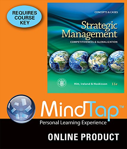 MindTap Management for Hitt/Ireland/Hoskisson's Strategic Management: Concepts and Cases: Competitiveness and Globalization, 11th Edition