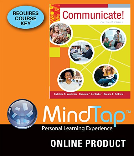 MindTap Speech Online for Verderber/Verderber/Sellnow's Communicate!, 14th Edition