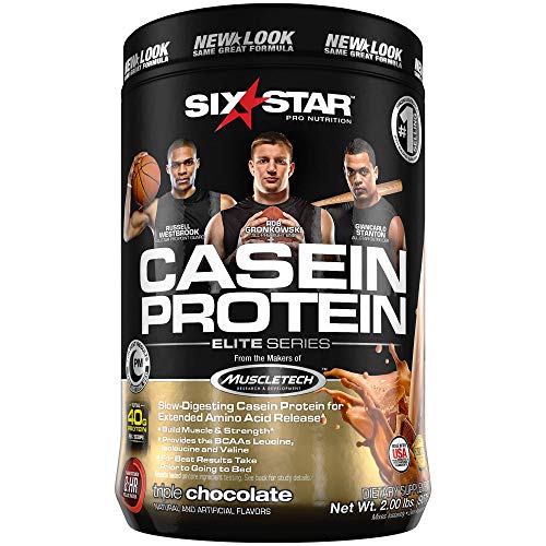Book Cover Six Star Elite Series Casein Protein Powder, Slow-Digesting Micellar Casein Protein for Extended Amino Acids Release, Chocolate, 26 Servings (2lbs)