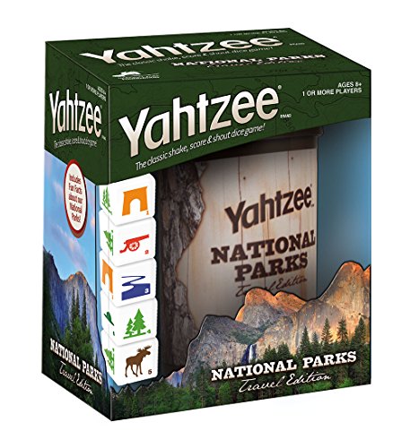 YAHTZEE National Parks Travel Edition | Classic Yahtzee Dice Game with a National Parks Theme | Perfect Travel Game for Families | Celebrate US National Parks Service