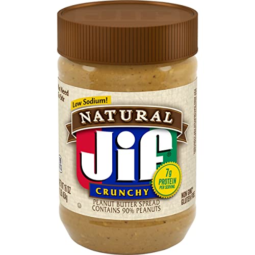 Book Cover Jif Natural Crunchy Peanut Butter 16 oz (454g)
