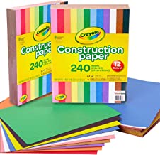 Book Cover Crayola Bulk Construction Paper, Back to School Supplies, 10 Colors, 480 Pages