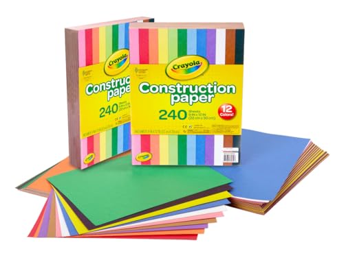 Crayola Bulk Construction Paper, Back to School Supplies, 10 Colors, 480 Pages