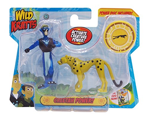 Wild Kratts Toys - 2 Pack Creature Power Action Figure Set - Cheetah Power