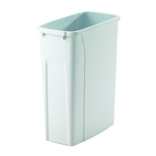 Knape & Vogt QT20PB-WH Replacement Trash Can, 16-Inch by 14.25-Inch by 7.25-Inch