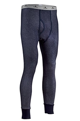 Book Cover Indera Men's Dual Face Raschel Knit Performance Thermal Underwear Pant with Silvadur