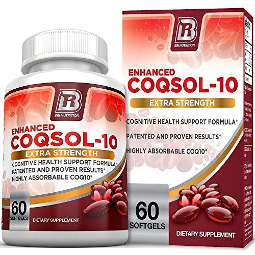 Book Cover BRI Nutrition COQ10 100mg Ubiquinone Heart Health - 2.6x Higher Total Coenzyme Q10 COQSOL Absorption than normal COQ10 100mg Maximum Strength Supplement - 60 Day Supply 60 Softgels