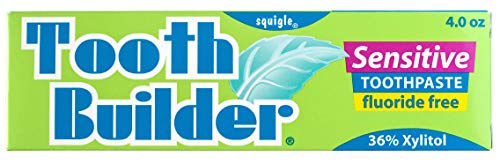 Squigle Tooth Builder SLS Free Toothpaste (Helps Stop Tooth Sensitivity and Helps Prevent Canker Sores, Perioral Dermatitis, Bad Breath, Chapped Lips)