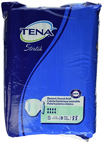 Tena ProSkin Stretch Super Adult Incontinence Brief 3X-Large Heavy Absorbency Bariatric, 61391, Super, 8 Ct