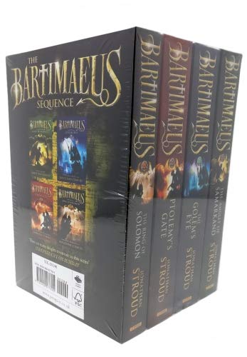 Book Cover Bartimaeus Series 4 Book Set including: The Amulet of Samarkand / The Golem's Eye / Ptolemy's Gate / Ring of Solomon Prequel