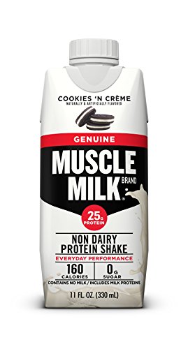 Muscle Milk Genuine Protein Shake, Cookies 'N Crème, 20g Protein, 11 FL OZ, 12 Count