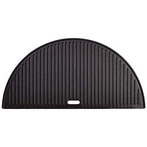 Kamado Joe Classic Joe Half Moon Cast Iron Reversible Griddle, 1, Black