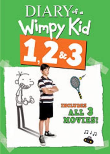 Book Cover Diary of a Wimpy Kid 1, 2 & 3