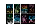 OOLY 118-QT Pocket Pal Journal Pack of 8, (3.5" x 5") - Quotations