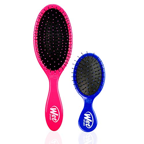 Wet Brush Original and Mini Hair Brush Detangler Cherry Cotton Candy Combo - 2 Pack