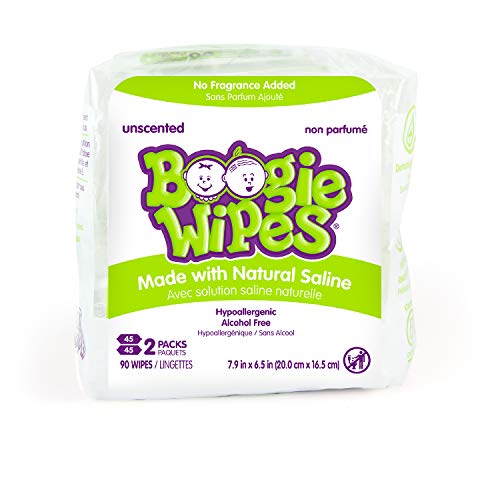 Book Cover Boogie Wipes Saline Nose Wipe Unscented 90 Count