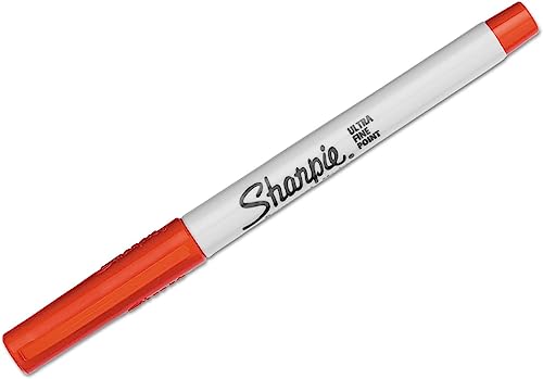Sharpie Ultra Fine Point Permanent Markers, 12 Red Markers(37002) Case of 12 Dozen
