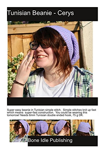 Slouchy, 'In-the-round' Tunisian Crochet Beanie - Cerys: Quick and easy long slouchy beanie crocheted in one piece with no seams.