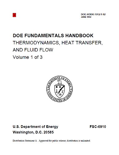 DOE Fundamentals Handbook: Thermodynamics, Heat Transfer, and Fluid Flow Fundamentals Handbook: 1992