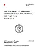 DOE Fundamentals Handbook: Thermodynamics, Heat Transfer, and Fluid Flow Fundamentals Handbook: 1992