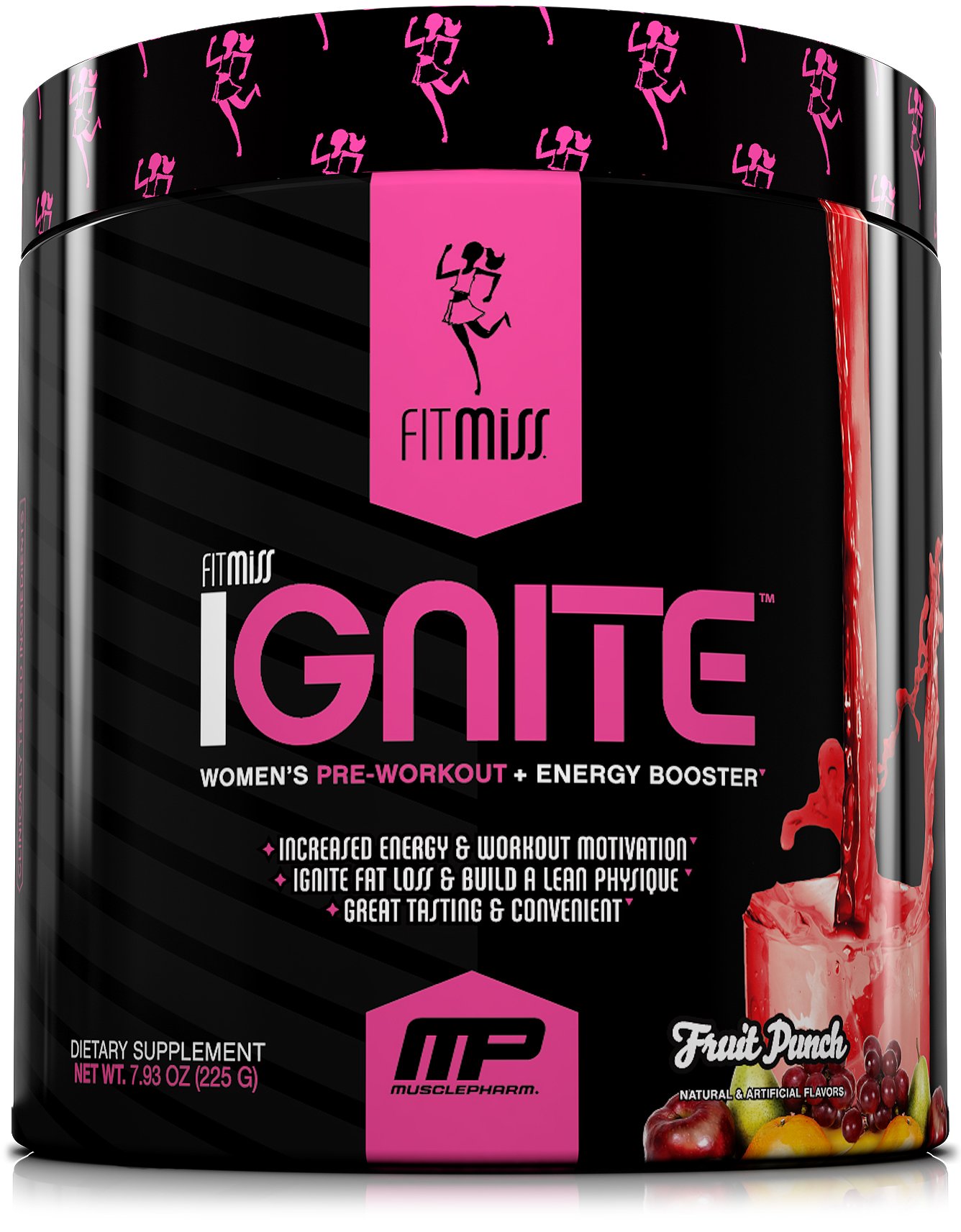 Book Cover FitMiss Ignite, Women's Pre-Workout Supplement & Energy Booster for Fat Loss, Supports Energy & Workout Motivation, Fruit Punch, 30 Servings