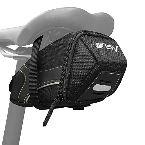 BV Bicycle Y-Series Strap-On Bike Saddle Bag/Bicycle Seat Pack Bag, Cycling Wedge with Multi-Size Options (Medium)