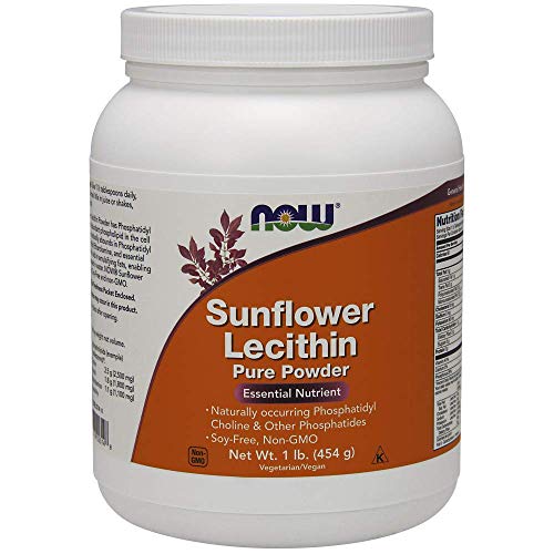 Book Cover NOW Supplements, Sunflower Lecithin with Naturally Occurring Phosphatidyl Choline and Other Phosphatides, Powder, 1-Pound