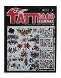 Professional Tattoo Flash Magazine Vol.3, Outline Girl Symbols Flower Wing Cross, A4 (TF-Book vol.3)