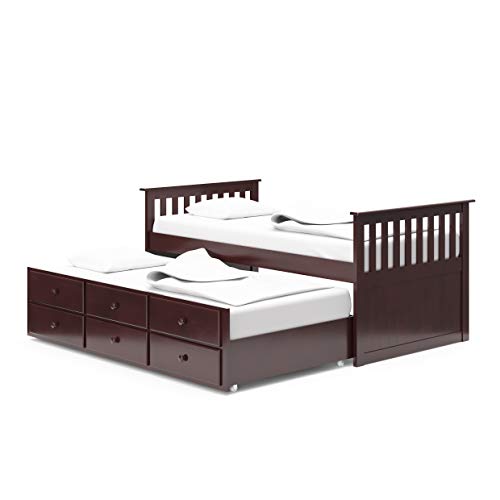 Book Cover StorkCraft Marco Island Captain's Bed with Trundle and Drawers - Twin (Espresso)