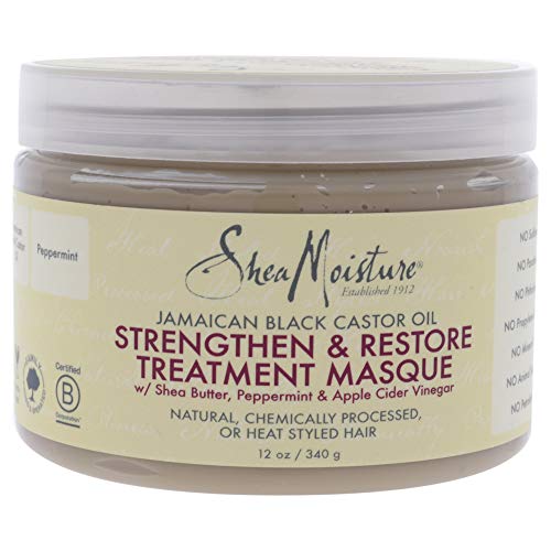 Shea Moisture Jamaican Black Castor Oil Strengthen & Restore Treatment Masque, 12 oz.